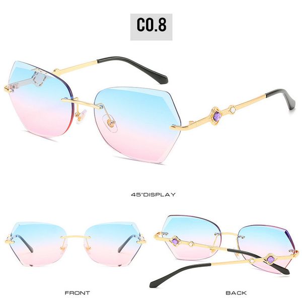 

trimmed rimless sunglasses chashma brand eyeglasses diamond trimmed rimless glasses titanium fashionable lady eyeglasses spectacle kjhil