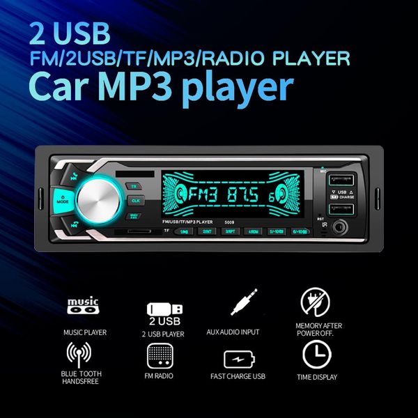 

bluetooth autoradio car stereo radio fm aux input receiver sd usb 12v in-dash 1 din car mp3 multimedia player 2019 new