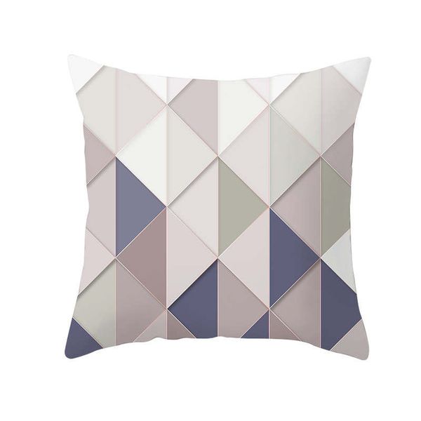 

45x45cm 1pc геометрическая печать полиэстер площади наволочка диван throw подушка главная sheets декоративные подушки поддельный 19apr3