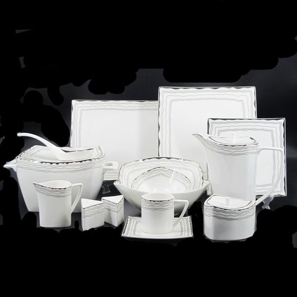 

61 pcs bone china dinner set