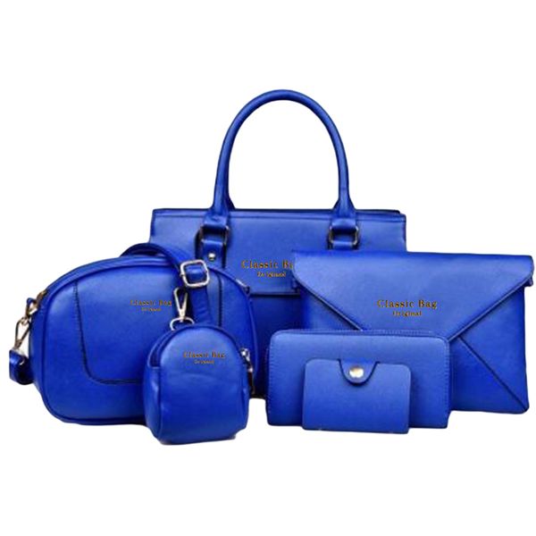 

women handle bagscomposite bags women messenger bags handbag set pu leather wallets key female bag set 6 pieces