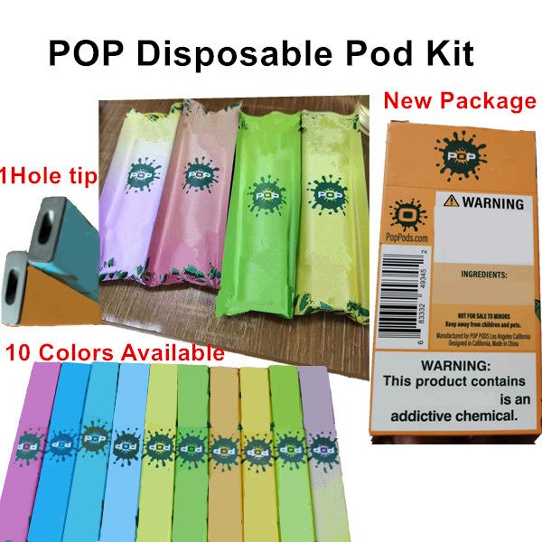 

Newest Package POP Disposable Pod Kit 10 Color Available 280mAh Battery With1.2ml Cartridge PUFF BAR POSH PLUS Disposable