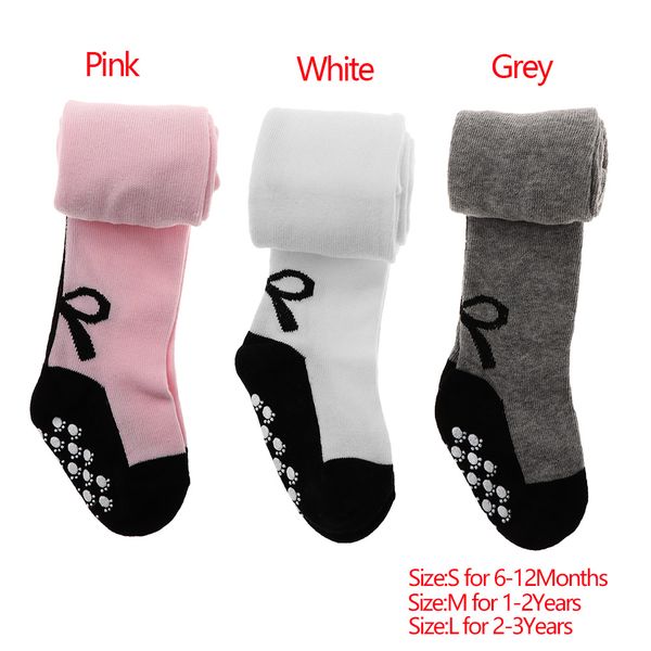 

spring kids girls bow anti-slip soft cotton warm stockings tights foot protection pantyhose stockings baby tights for girls, Blue
