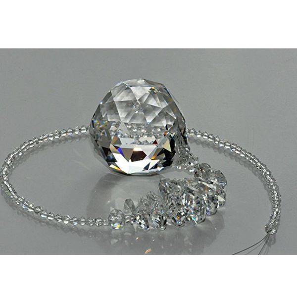 

1pcs clear crystal prism ball pendulum feng shui pendant hanging rainbow suncatcher window decor