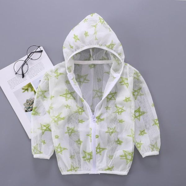 

малыш лето малышей солнцезащитных куртки printing с капюшоном верхней одеждой zipper пальто младенческой детские девушка парни молния пальто, Blue;gray