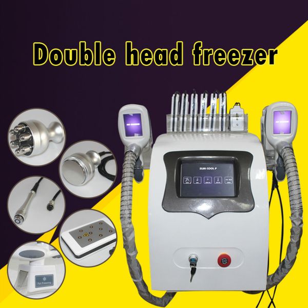 

2 cryo handles 2 rf heads 1 cavitation head cellulite reduction liposuction body slimming cryotherapy fat ing machine price ce dhl