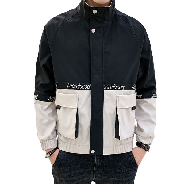 

роскошные мужские куртки конструктора осень марка куртка мужского streetwear с mens fashion letters tops одежда m-4xl 4 цвета оптового, Black;brown