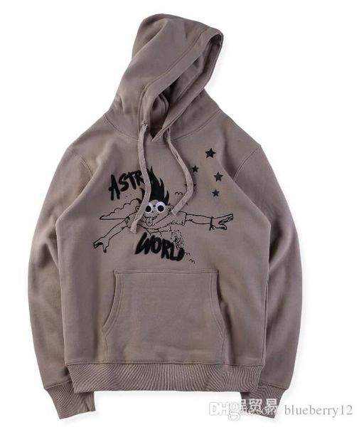 

astroworld mens womens hoodie printing mens designer hoodies sweatshirts hip hop pullover 2019 travis clothing, Black