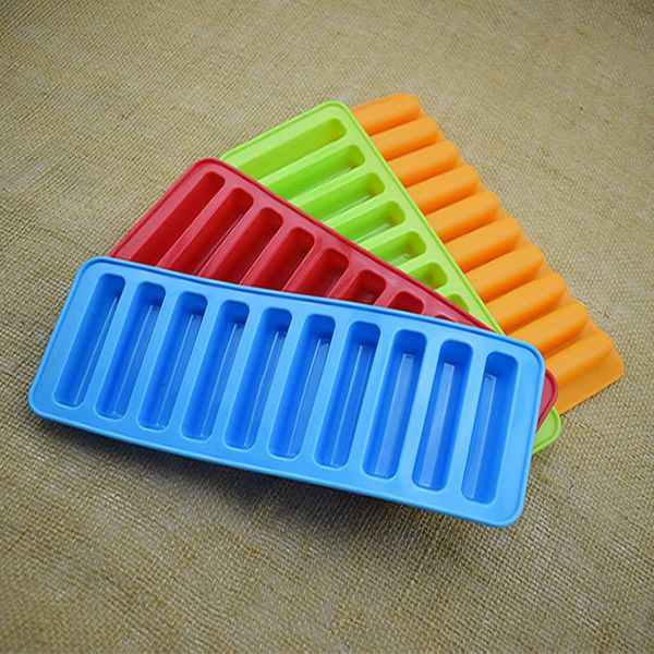 

reusable cylinder 10 silicone cube tray e ice mould for water bottle pudding jelly chocolate cookies mold ice cream tools wx9-1361