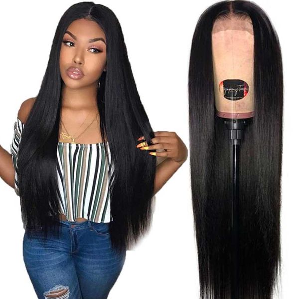 

180% brazilian lace front wigs 13x4 human hair lace frontal wigs pre plucked lace front human hair straight wigs for black women