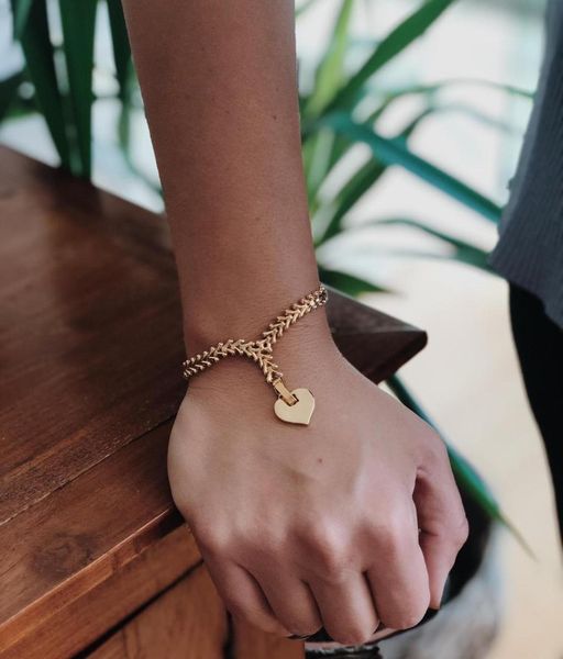 

gulce dereli, heart symbol charm bracelet, infinity chain bracelets, charm bracelets, gift box, gold/silver plated, Golden;silver