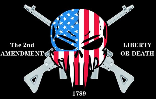 

wholesale factory price 100% polyester 3x5fts 90*150cm united states 2nd amendment flag for decoration