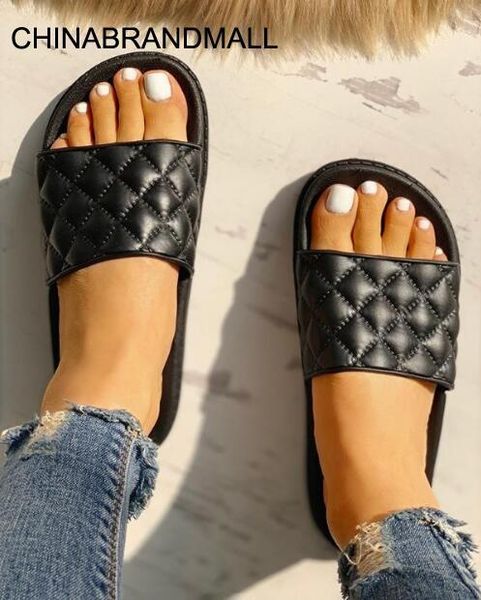 

2020 women's transparent sandal luxury clear flats shoes summer casual slides ladies beach sandals fashion sandalia rasteirinha, Black