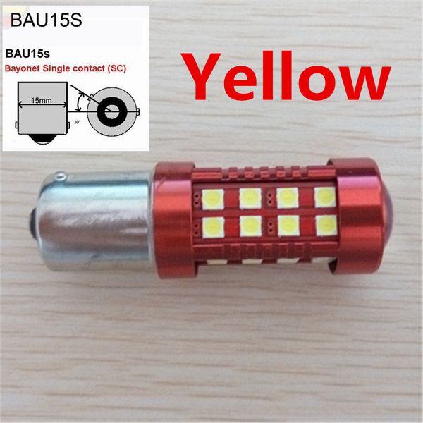 

1156py bau15s py21w 7507 led bulbs for cars turn signal lights amber/yellow lighting 3030 36smd