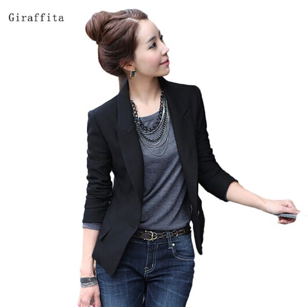 

fashion autumn women classic solid color slim thin small business suit coat kroean women blazer, White;black