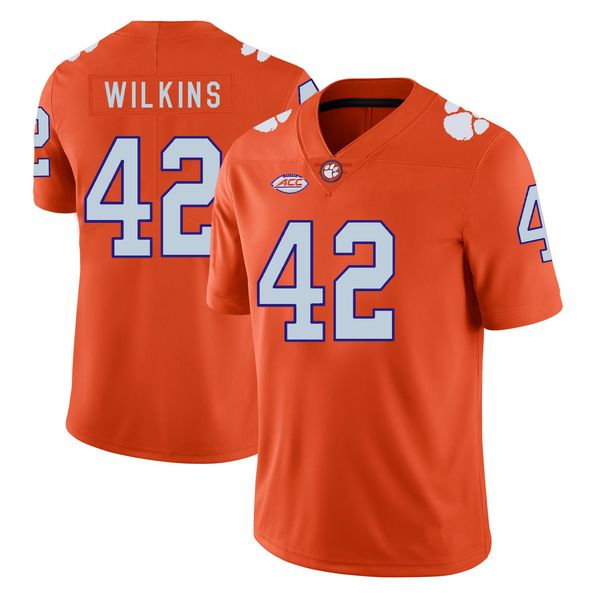 

trevor lawrence stitched youth clemson tigers travis etienne tee higgins tyler davis college football jersey white orange purple, Black