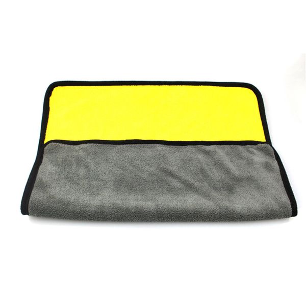 

coral velvet soft absorbent wash cloth car auto care microfiber cleaning towels 45cm*45cm cloth double sided high density
