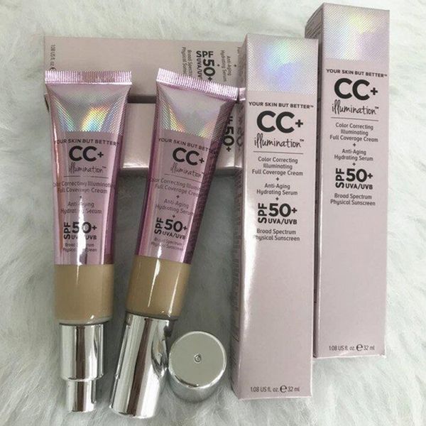 

makeup cosmetics color correcting illuminating full coverage cream 32ml primer concealer 2colors light medium dhl shipping
