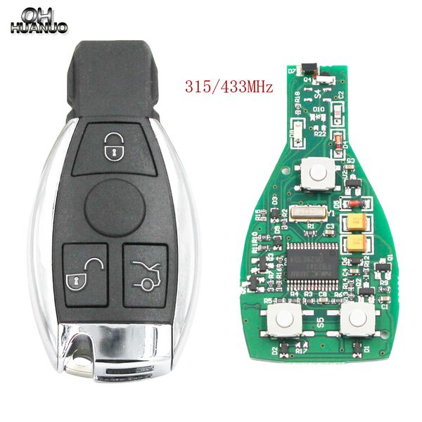 

5pcs/lot, 3 buttons smart remote key with bga style nec chip 315/433 mhz for a e s g clk slk ml class after year 2000
