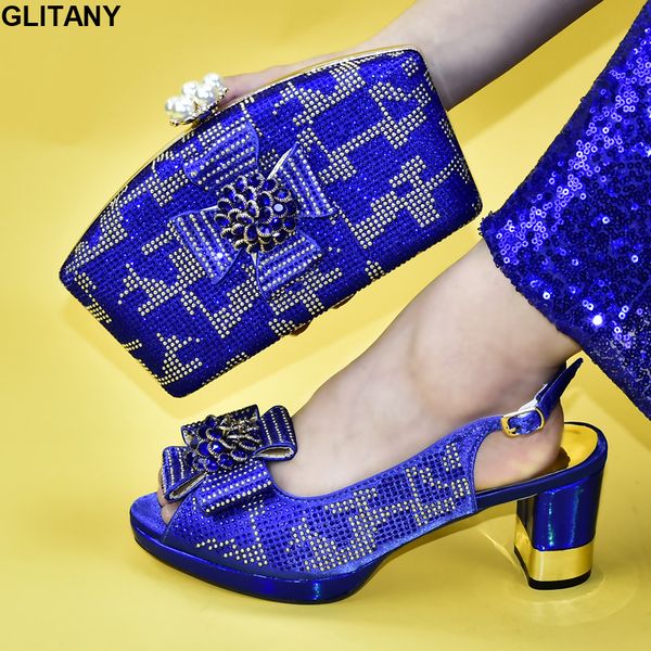 

new fashion african shoe and bags women italian italian shoes with matching bags for women italy high heels wedding shoes, Black