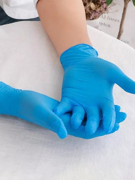 

100pcs black disposable gloves latex dishwashing/kitchen/ /work/rubber/garden gloves universal for left and right hand