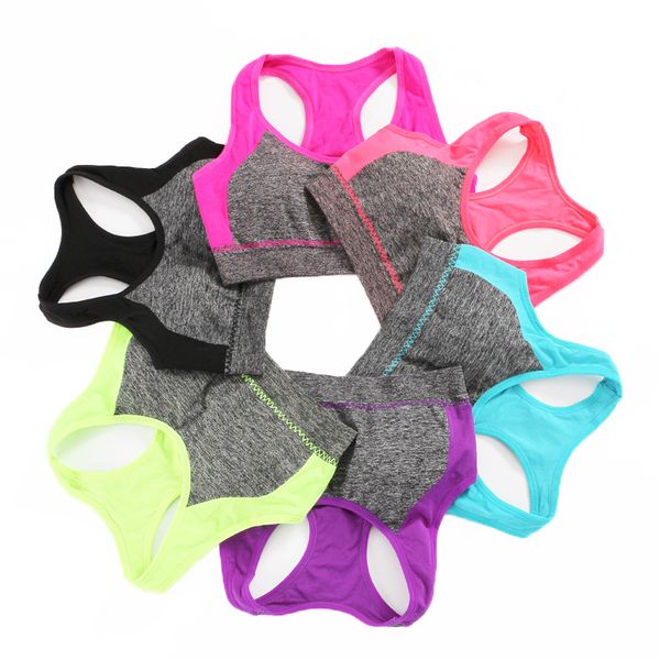 

breathable sports bras running yoga bra padded gym workout fitness sportswear fitness sports brassiere sport bra top, White;black