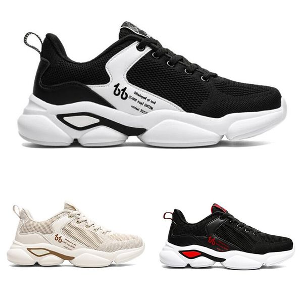 

new men running shoes mens beige outdoor shoes black white split sports sneakers size 40-44