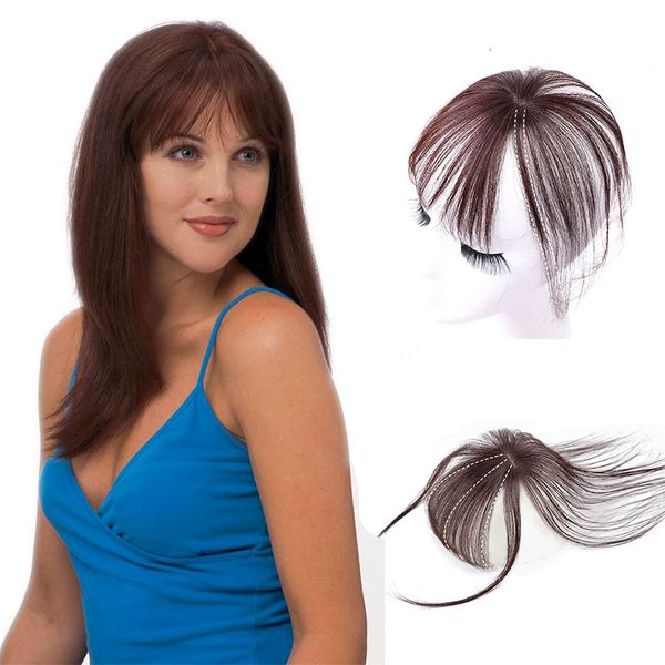 3d Clip In Bangs Invisible Seamless Simulated Hand Weaving Human