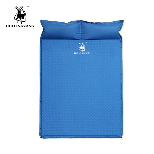 

camping tent sleeping mat automatically inflatable cushion pad single air mattress damp-proof double mattress camping pad pillow