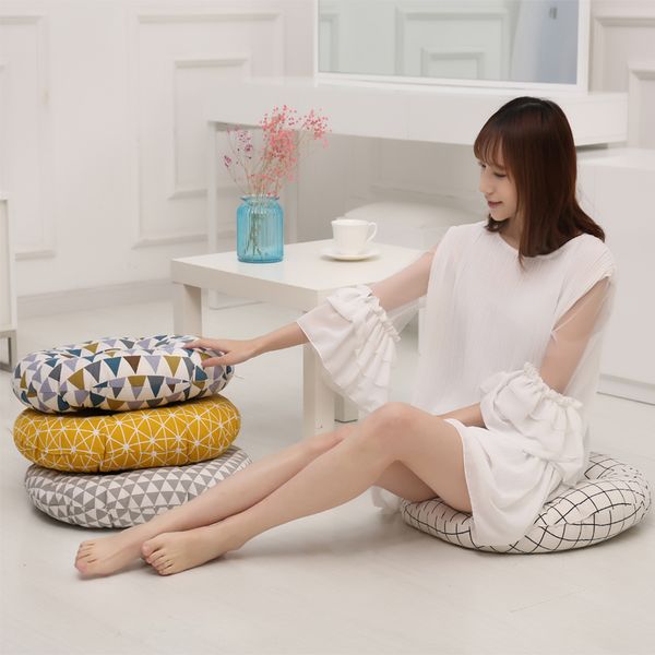 

windows and tatami seat cushion office chair cushion student round thick stool futon mat chair seat cushion floor