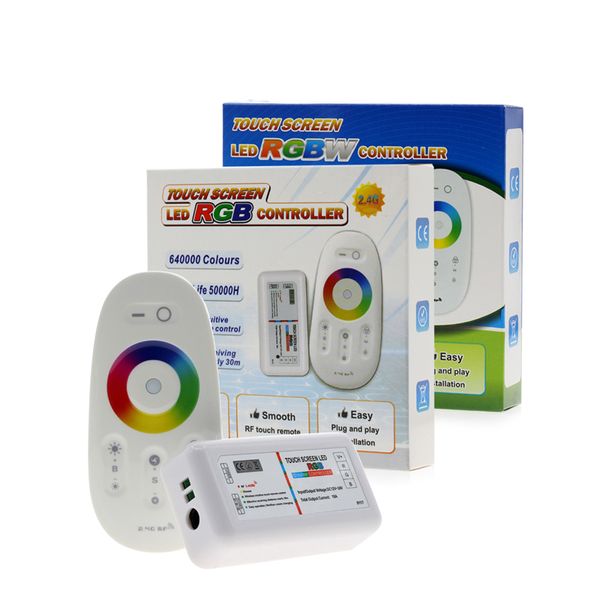 

rgbw / rgb led контроллер сенсорный экран 2.4 г dc12-24v 18a пульт дистанционного контроллера для rgb / rgbw полосы