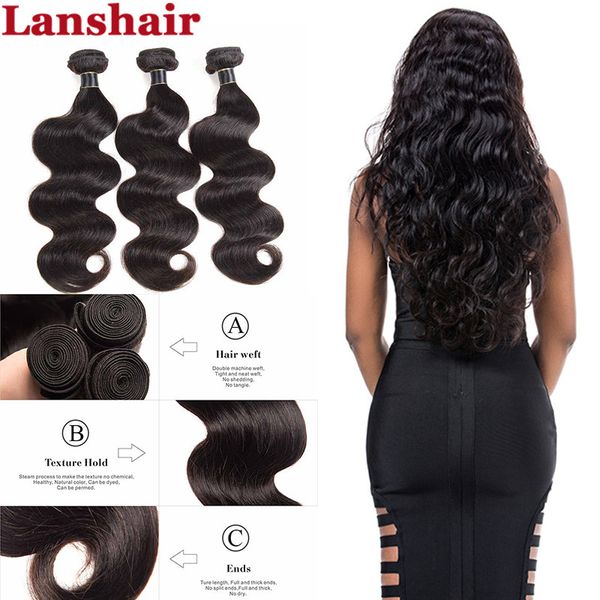 

new arrival 8a brazilian malaysian body wave hair bundles 3pcs wholesale brazilian hair weave body wave peruvian hair extensions, Black