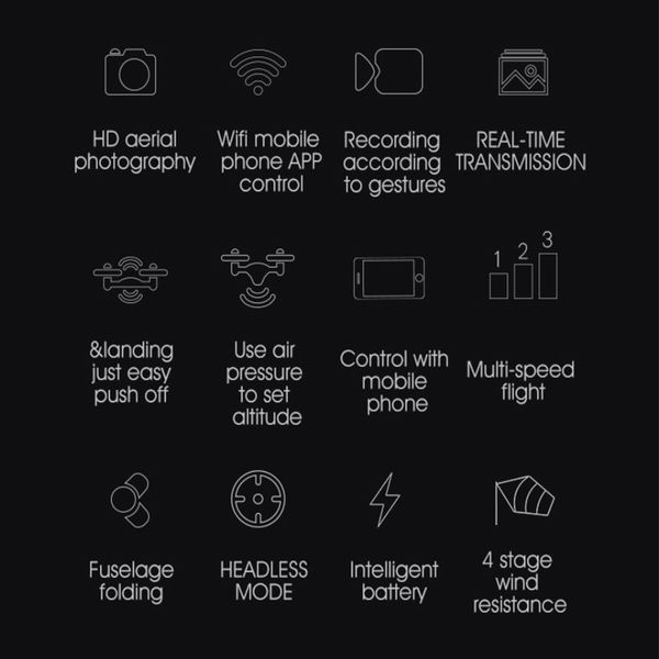 

s59 folding quadcopter air pressure fixing height long-life dv real-time aerial drone remote control aircraft