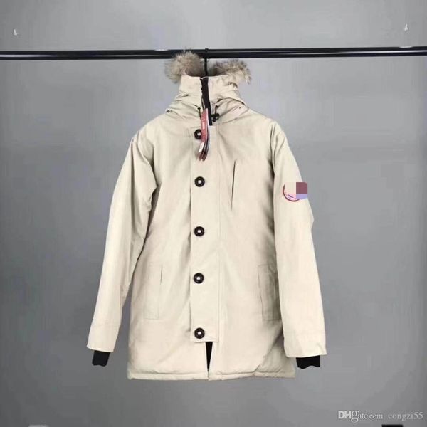 

2019 new men women canada down jacket down coats mens outdoor warm feather goose winter jacket outwear jackets parkas size xs-2xl, Black