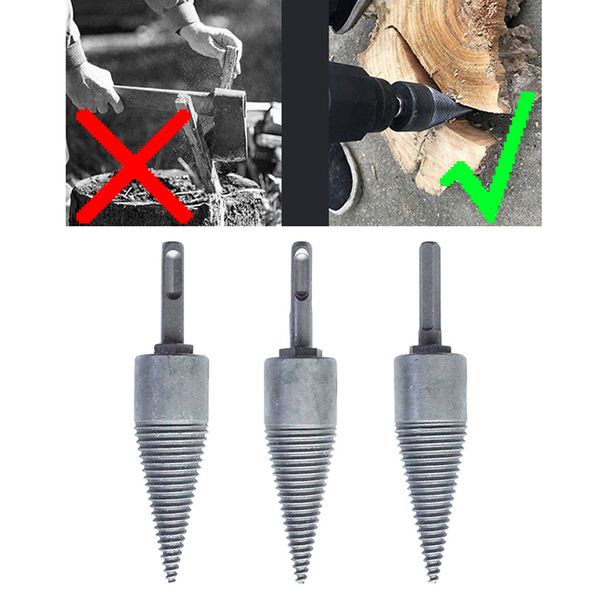 

firewood drill bit split wood cone drill tool wood lighter reamer bit cone drilling tool t5