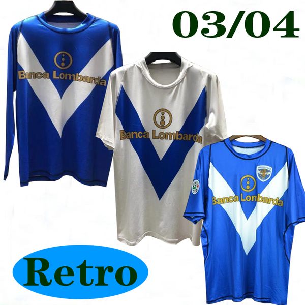 

2003 2004 топ-Брешиа дом вдали футбол Джерси Баджо в отставке 03 04 Мемориал издание классический Джерси