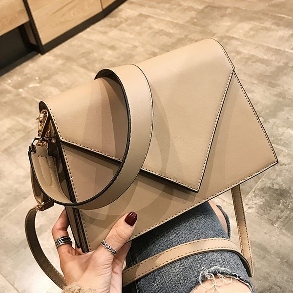 

bxx sac / 2019 pu leather women's designer handbags solid color simple shoulder crossbody bags zc913