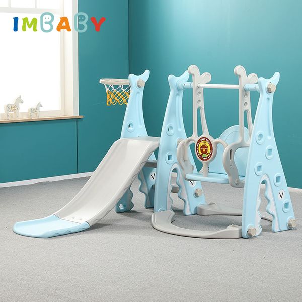 

imbaby baby swing chair slide combination kids indoor outdoor playground kindergarten babys child multifunction slide+swing toys