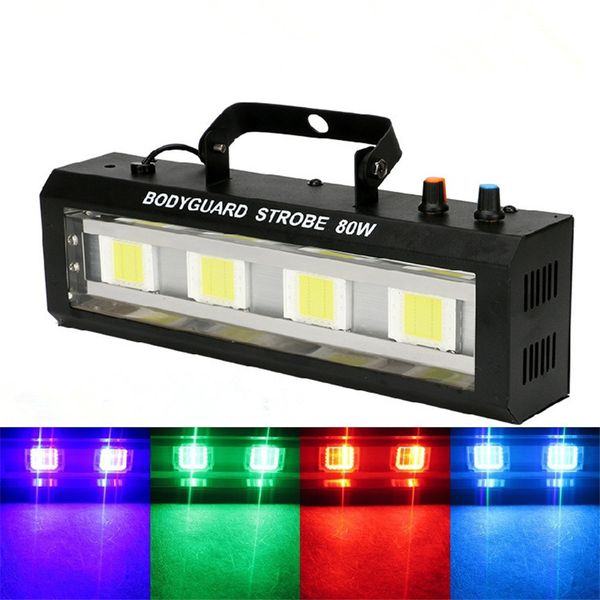 

40 вт 60 вт 80 вт 100 вт dmx512 светодиодный стробоскоп мигает освещение сцены бар диско dj ktv звук активируется лампа сценическое эффект о