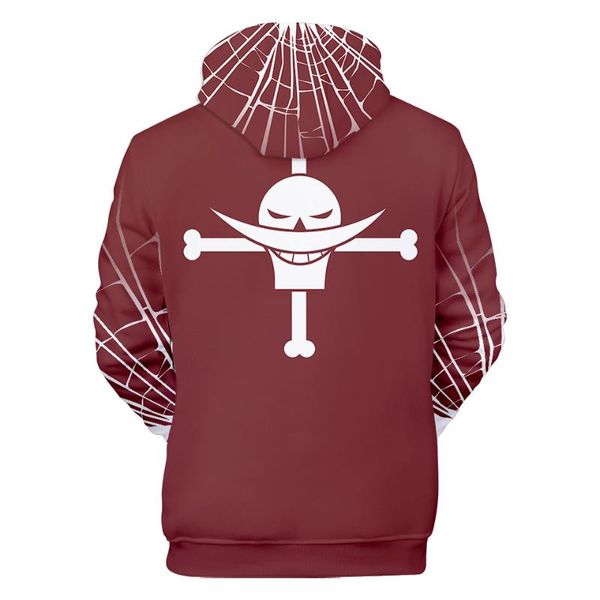 

one piece whitebeard 3d hoodie harajuku anime men women hoodies male streetwear fashion casual sweatshirt coat, Black