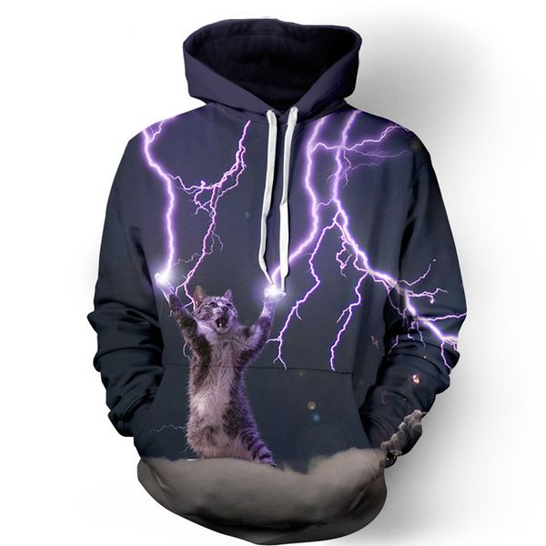 

2019 spring autumn purple star digital print couple hoodies men women a cotton sweathirts boy girls loose clothing, White