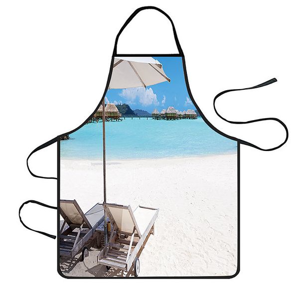 

new fashion lady women men adjustable home women waterproof cute cartoon kitchen restaurant cooking bib apron aprons