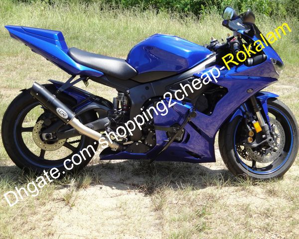 

for yamaha motorbike shell yzfr6 yzf r6 r 6 yzf600 600 03 04 2003 2004 abs blue bodywork fairing aftermarket kit (injection molding)