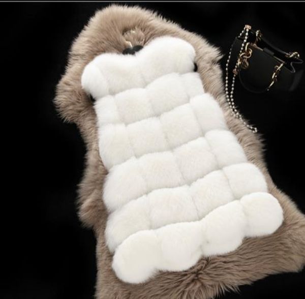 

vetement 2019 winter women's faux fur coat artificial fur vest furry vests femme jackets plus size furry fake gilet z320, Black