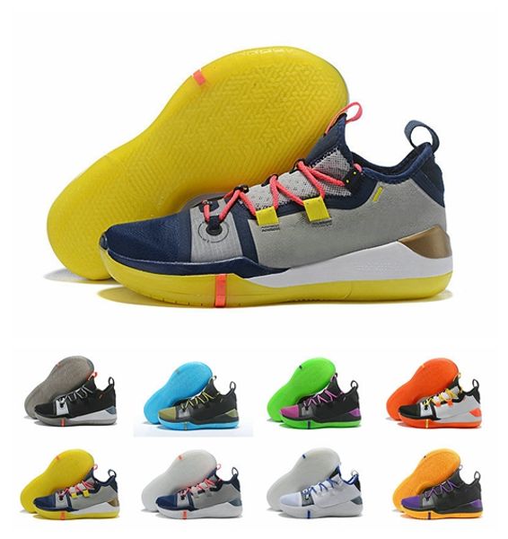 

With Box Kobe AD Mamba Day A.D. EP Sail Multicolor Mens Basketball Shoes React Exodus Derozan Black Silver Purple Size 7-12