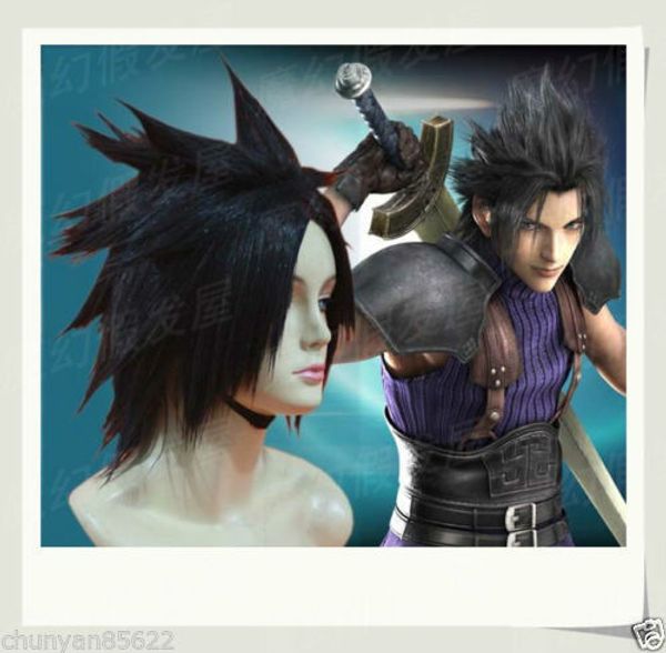 

final fantasy final fantasy 7 / zack.fair black cosplay wig + gift wigs cap