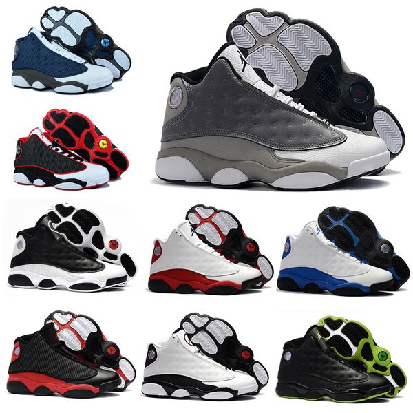 

Высокое качество 13s 13 Баскетбольная обувь Атмосфера Серые кроссовки Мужчины Phantom