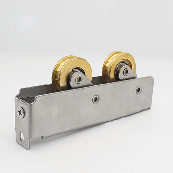 

90style window roller sliding door plastic steel window pulley concave stainless steel wheel mute brass roller hardware