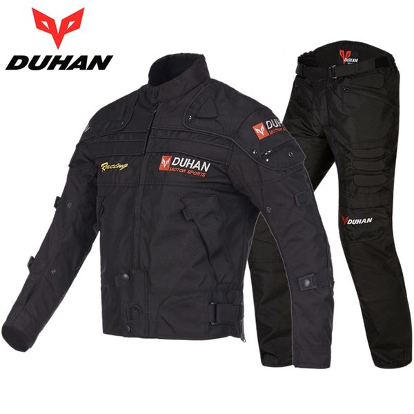 

1set men motorcycle racing suits motorcycle jacket motorcycl biker armor reflective clothes with 5 pcs pads
