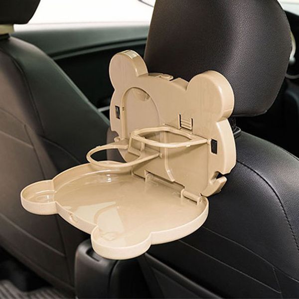 

vehicle dining table seat back folding cartoon pattern cup holder tray rack foldable stand